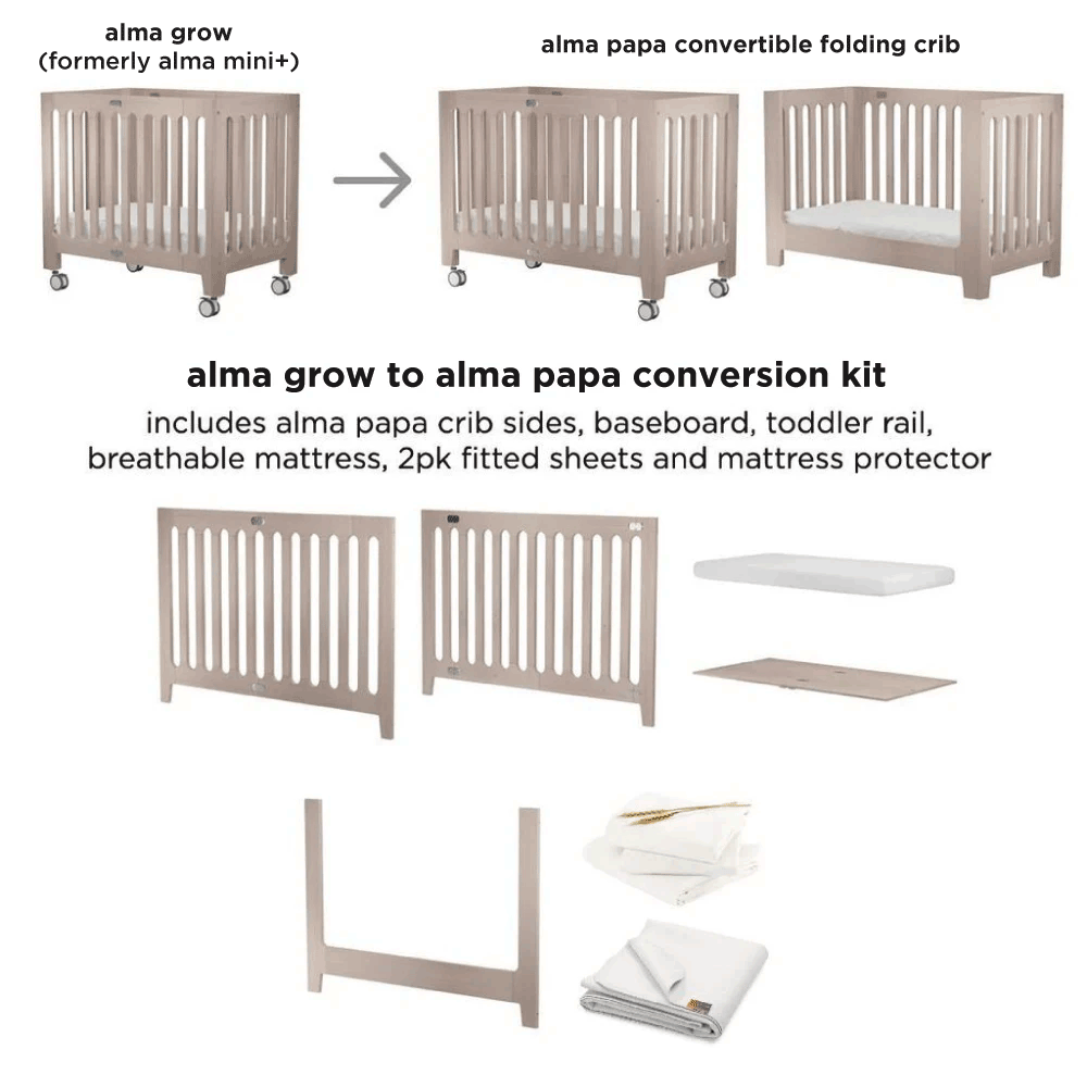 Mini top crib foldable