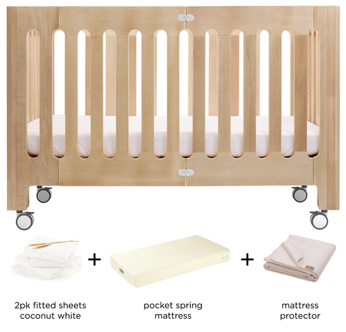 alma max cot-bed & toddler rail bundle